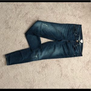 JCrew lightly distressed toothpick jeans